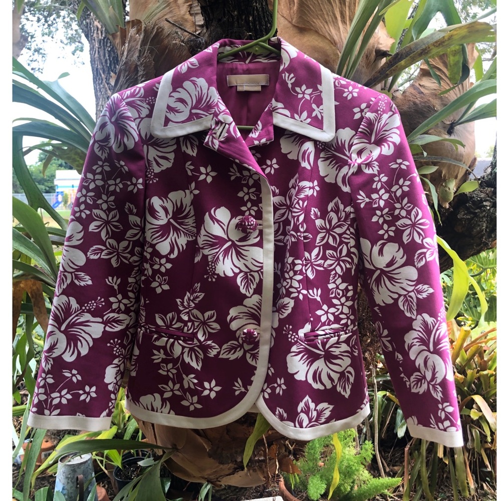 Michael Kors Tropical Print Blazer